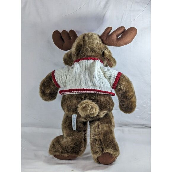 Y2K Vintage Mr. Chocolate Moose Wishpets Co. Plush I Heart Alaska Sweater 1999 - Picture 3 of 6